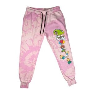 Nickelodeon Rugrats Graphic Pink Tie Dye Medium Pants